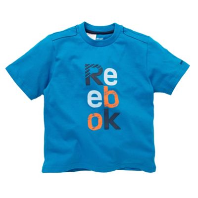 Reebok Blue stack t-shirt