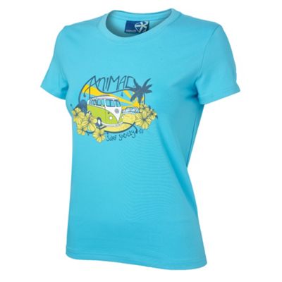 Aqua camper van t-shirt