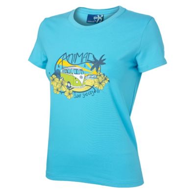 Animal Aqua camper van t-shirt