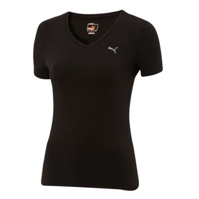 Puma Black essential v-neck t-shirt