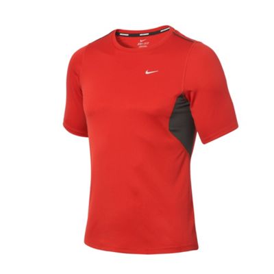 Red running t-shirt