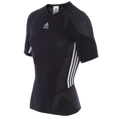 Adidas Black Techfit seamless t-shirt