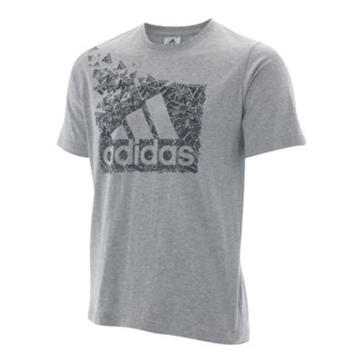 Adidas Dark grey performance graphic t-shirt