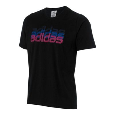 Adidas Black lineage graphic t-shirt