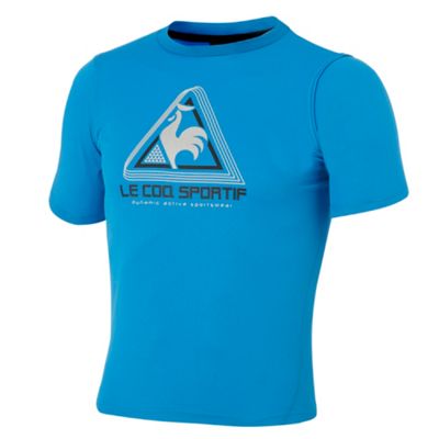 Le Coq Sportif Blue extreme graphic t-shirt