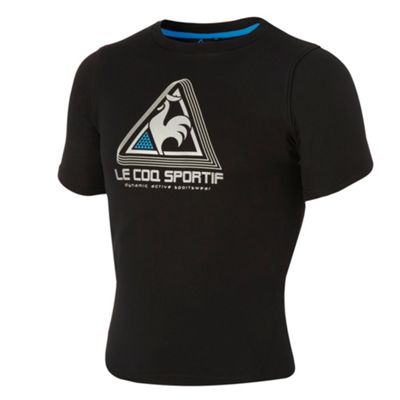 Le Coq Sportif Black extreme graphic t-shirt