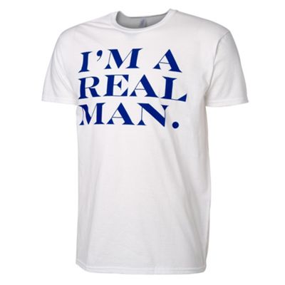 womens aid White real man Womens Aid charity t-shirt