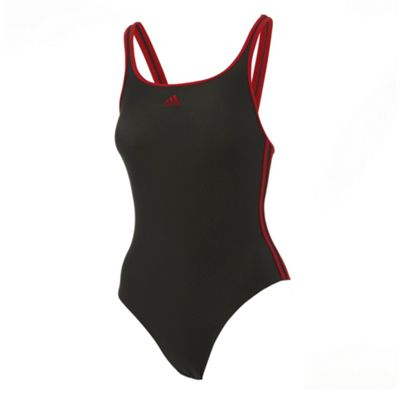 Adidas Dark grey one piece swimsuit