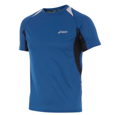 Blue panelled t-shirt