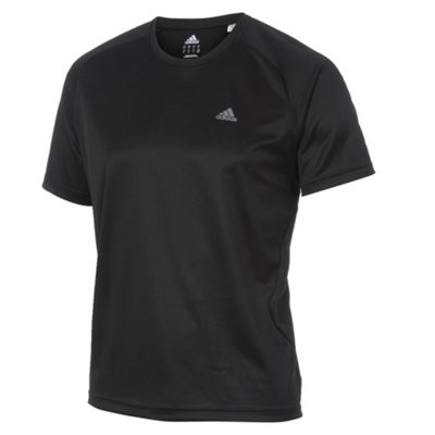 Adidas Black perforated t-shirt