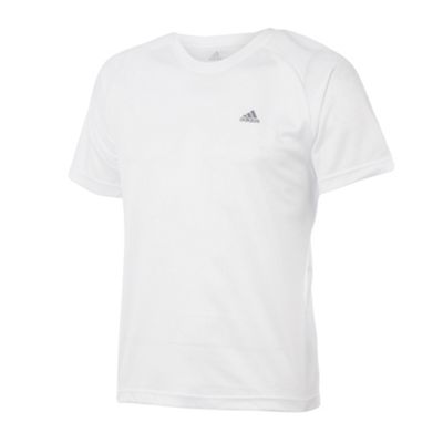 Adidas White perforated t-shirt