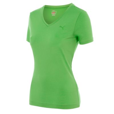 Puma Lime essential v-neck t-shirt