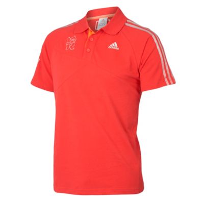 Red 'London 2012' polo shirt -