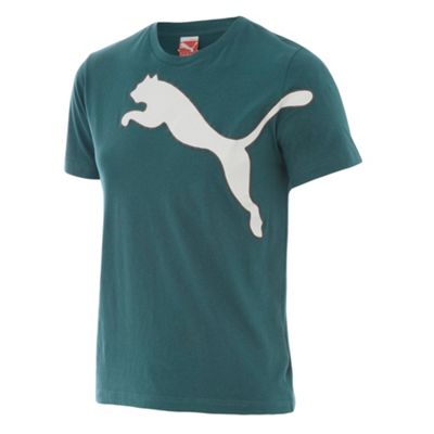 Green logo graphic t-shirt