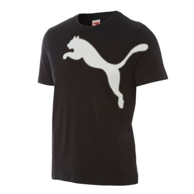 Puma Black logo graphic t-shirt