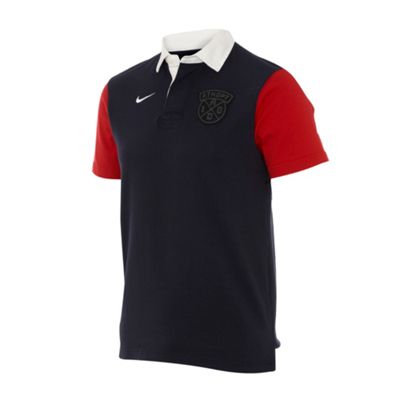 Navy short sleeve rugby shirt