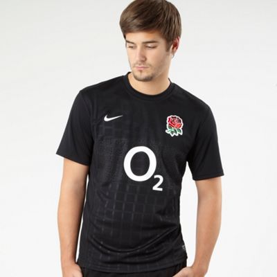 Nike Black England team rugby jersey t-shirt