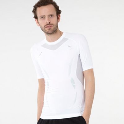 adidas White techfit preparation t-shirt