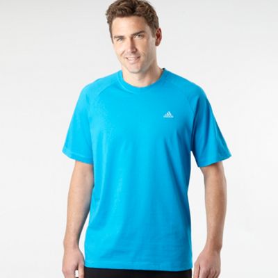adidas Turquoise essential crew neck t-shirt