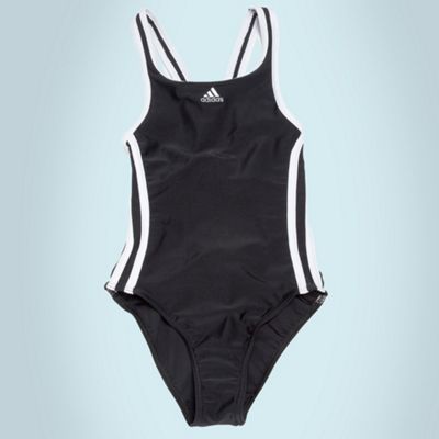 adidas Girls black one piece swimsuit