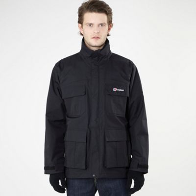 Black parka shell jacket