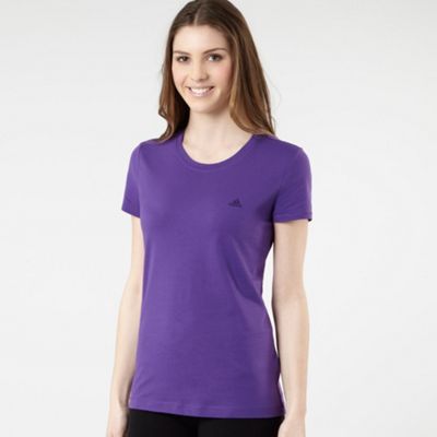 adidas Purple essential training t-shirt