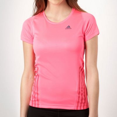 adidas Pink meshed sports t-shirt
