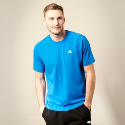 adidas Blue crew neck logo t-shirt