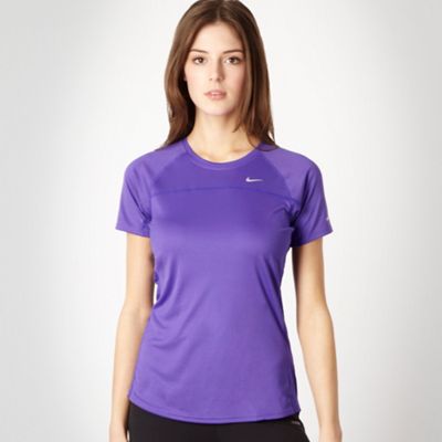 Nike Purple stretch fitness t-shirt product image