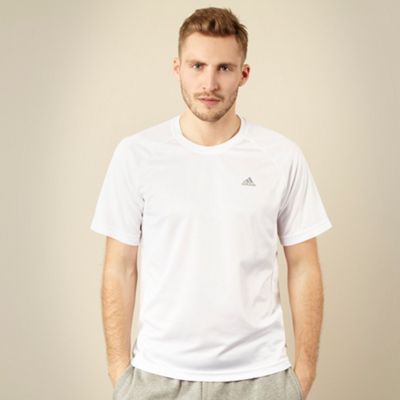 adidas White essential training t-shirt