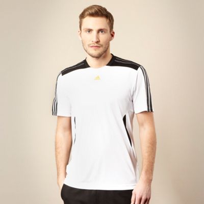 adidas White panelled t-shirt