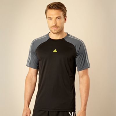 Adidas Black panelled training top