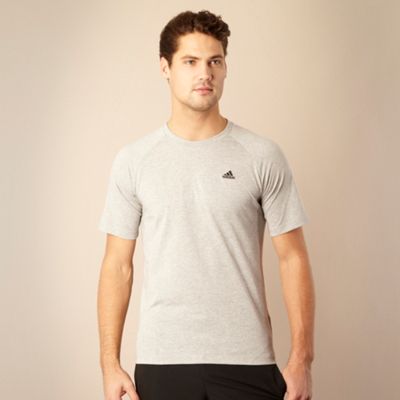 Adidas Grey Essential crew neck t-shirt