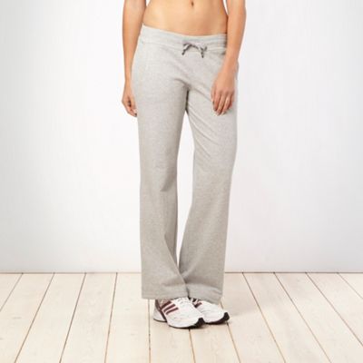 Adidas Grey regular fit jogging bottoms                                                                                         