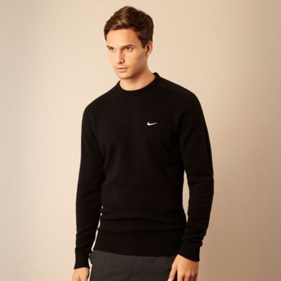 Nike Black wool golf jumper