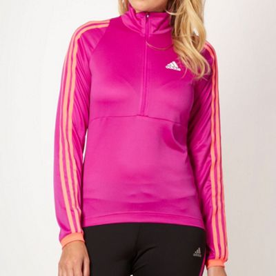 Adidas light purple 'Response' long sleeve cycling jersey                                                                       
