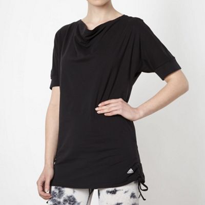 Adidas black tie side tunic top                                                                                                 