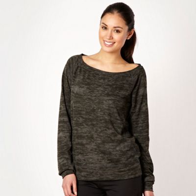 Nike dark grey wide boat necked sweatshirt                                                                                      