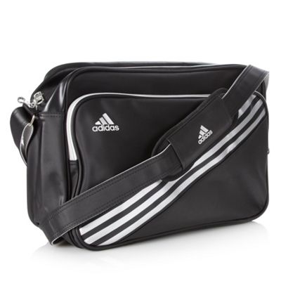 adidas black rectangular messenger bag