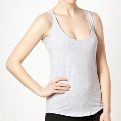 Grey racer back vest                                                                                                            
