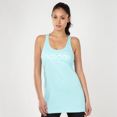 Adidas light blue logo tank top                                                                                                 
