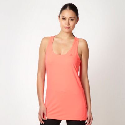 Adidas fluorescent pink racer back tank top                                                                                     