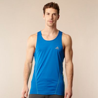 Adidas blue training vest top                                                                                                   