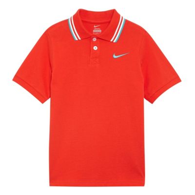 Nike boy's red pique polo shirt                                                                                                 