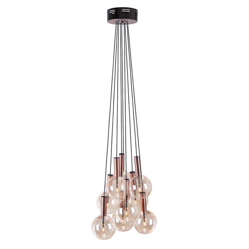 Home Collection - Cole Glass And Copper Metal Cluster Light Review