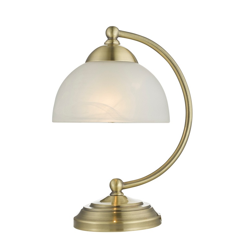 Home Collection - Jude Frosted Glass Antique Brass Metal Table Light Review