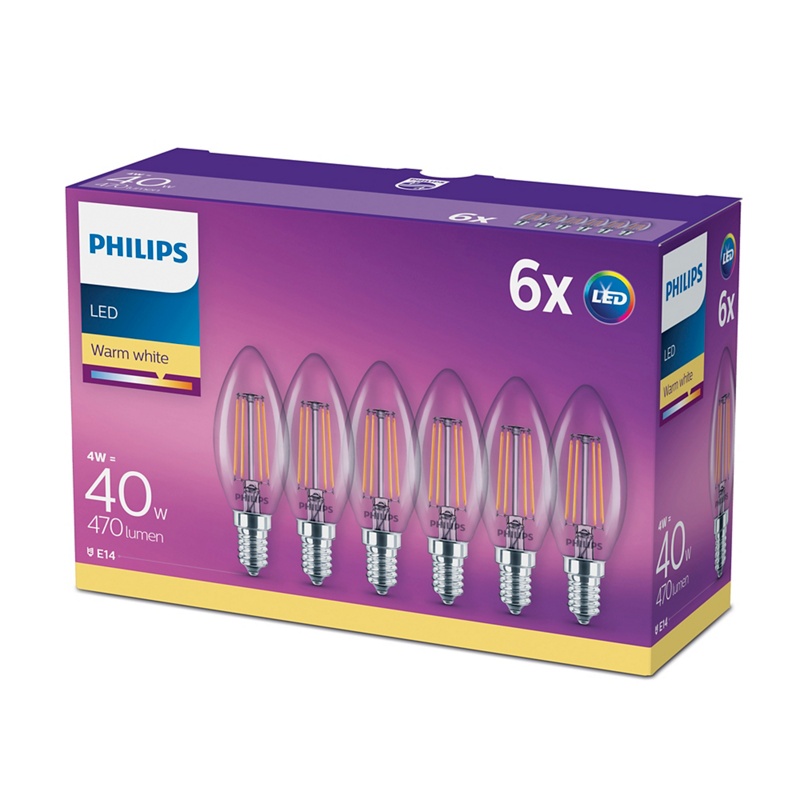 Philips - 40W Led Candle E14 6 Pack Review