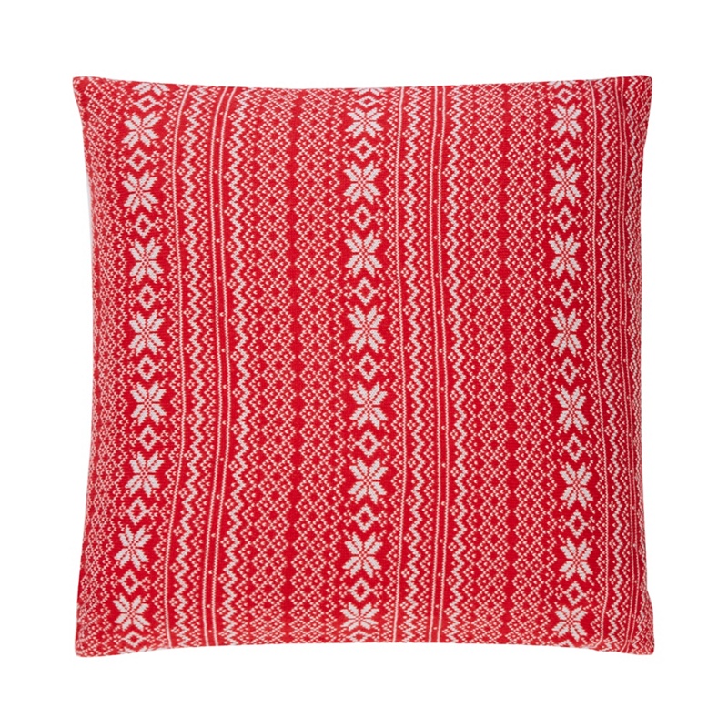 Home Collection - Red Knitted Fairisle Cushion Review