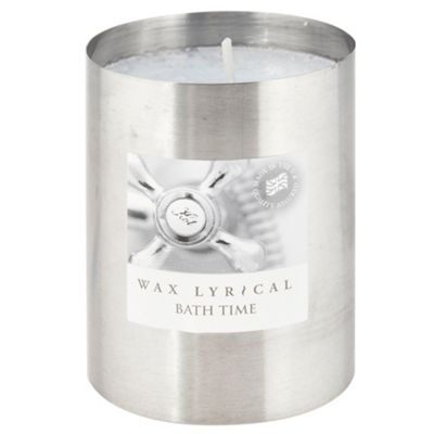 Light Blue Bath Time Tin Candle
