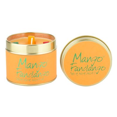 Orange mango & fandango scented candle tin